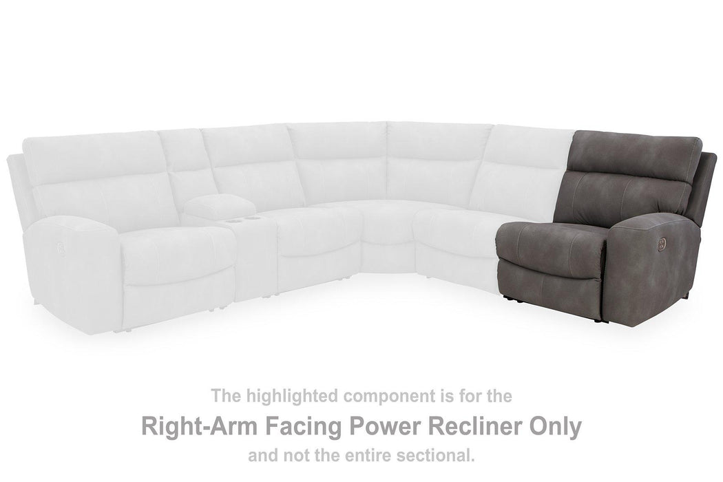 Next-Gen DuraPella Power Reclining Sectional Loveseat - Vida Furniture (Laredo,TX)