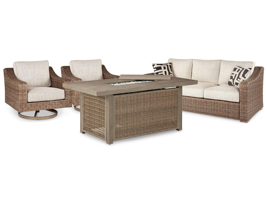 Beachcroft Outdoor Seating Set - Vida Furniture (Laredo,TX)