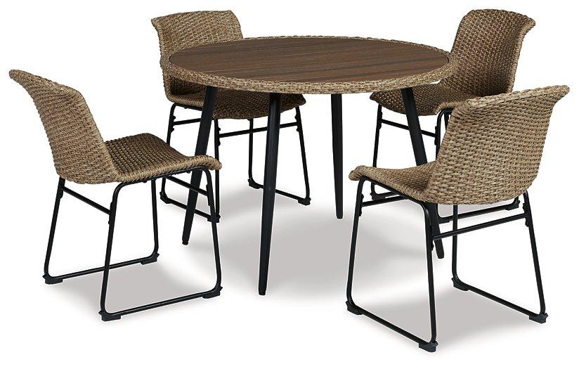 Amaris Outdoor Dining Set - Vida Furniture (Laredo,TX)