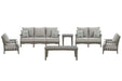Visola Outdoor Sofa and Loveseat Set - Vida Furniture (Laredo,TX)