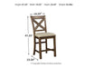 Moriville Counter Height Dining Set - Vida Furniture (Laredo,TX)