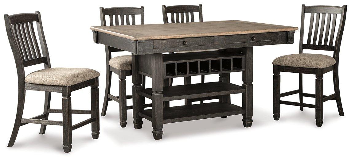 Tyler Creek Counter Height Dining Set - Vida Furniture (Laredo,TX)
