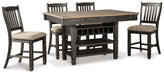 Tyler Creek Counter Height Dining Set - Vida Furniture (Laredo,TX)