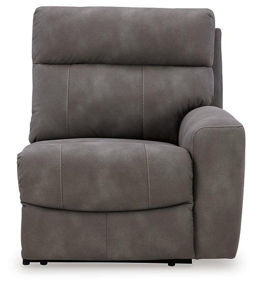 Next-Gen DuraPella Power Reclining Sectional Loveseat with Console - Vida Furniture (Laredo,TX)