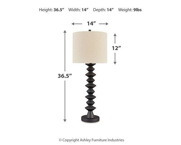 Luanndon Lamp Set - Vida Furniture (Laredo,TX)