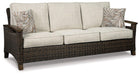 Paradise Trail Outdoor Sofa, Lounge Chairs and Fire Pit Table - Vida Furniture (Laredo,TX)