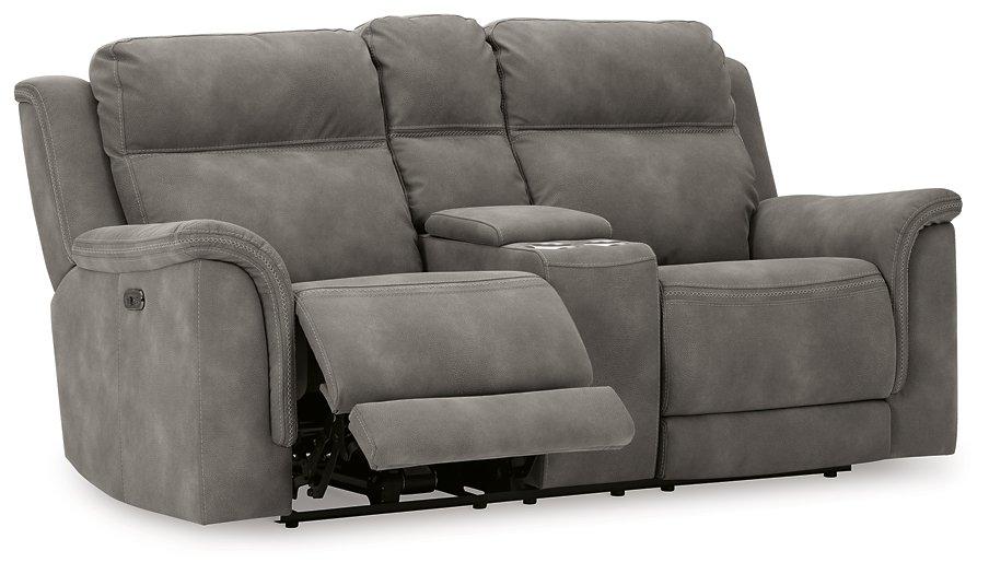 Next-Gen DuraPella Power Reclining Loveseat with Console - Vida Furniture (Laredo,TX)