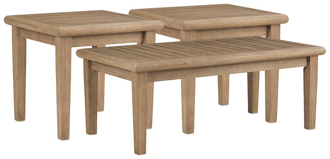 Gerianne Outdoor Occasional Table Set - Vida Furniture (Laredo,TX)