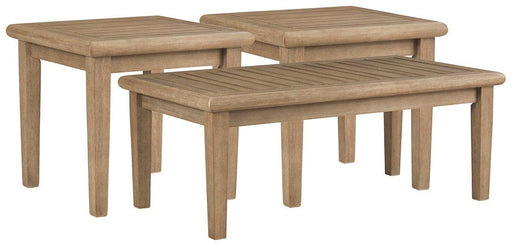 Gerianne Outdoor Occasional Table Set - Vida Furniture (Laredo,TX)