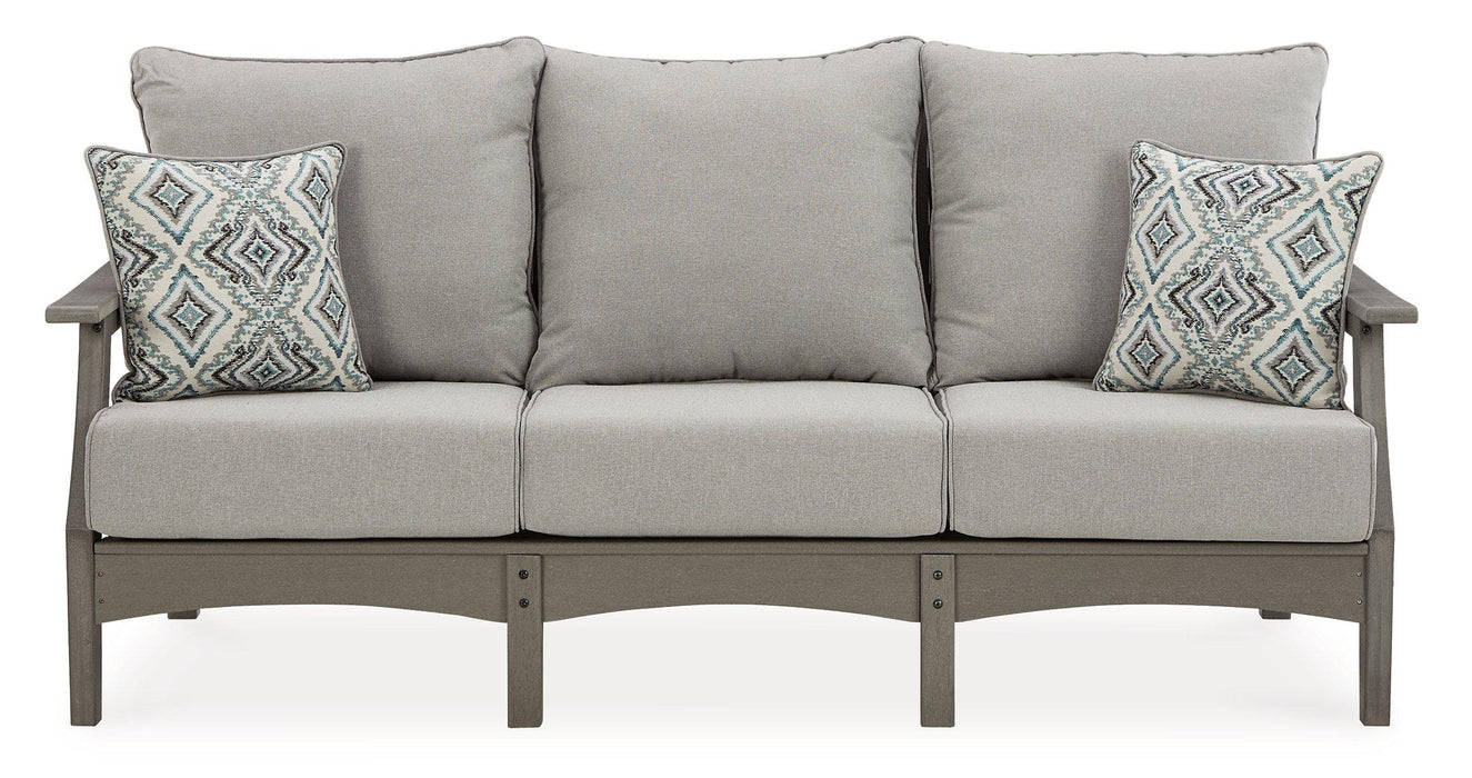 Visola Outdoor Sofa and Loveseat Set - Vida Furniture (Laredo,TX)
