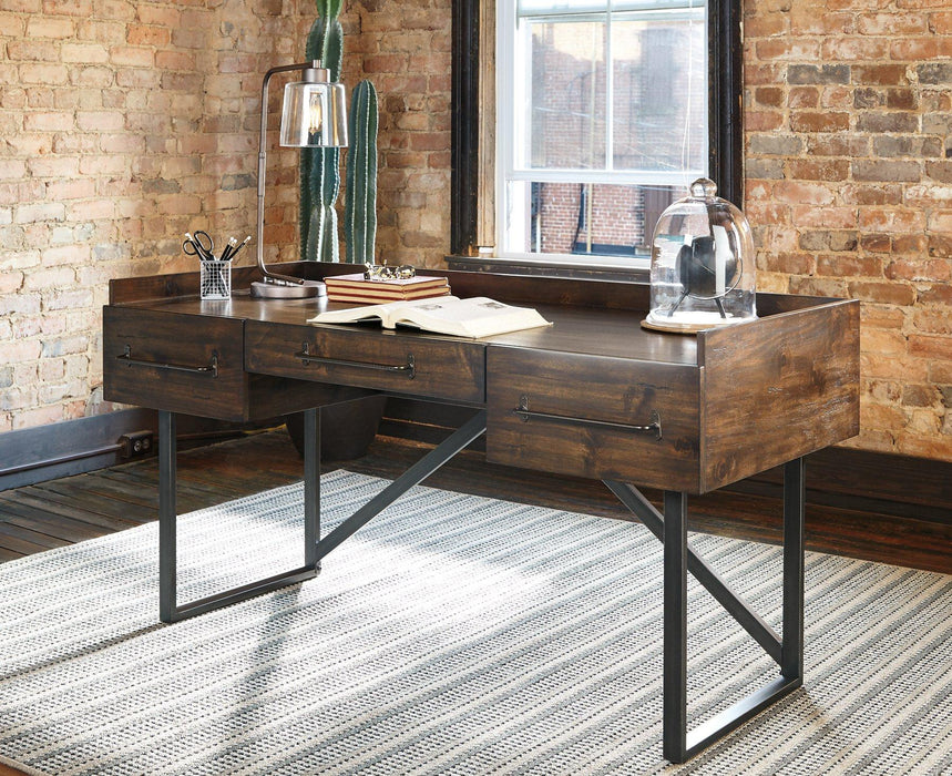 Starmore Home Office Desk with 2 Chairs - Vida Furniture (Laredo,TX)