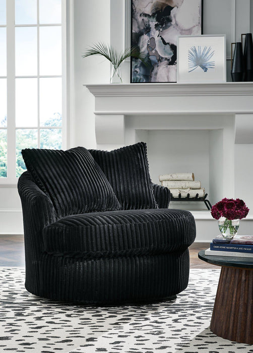 Gramwell Swivel Accent Chair - Vida Furniture (Laredo,TX)
