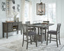 Hallanden Counter Height Dining Room Set - Vida Furniture (Laredo,TX)