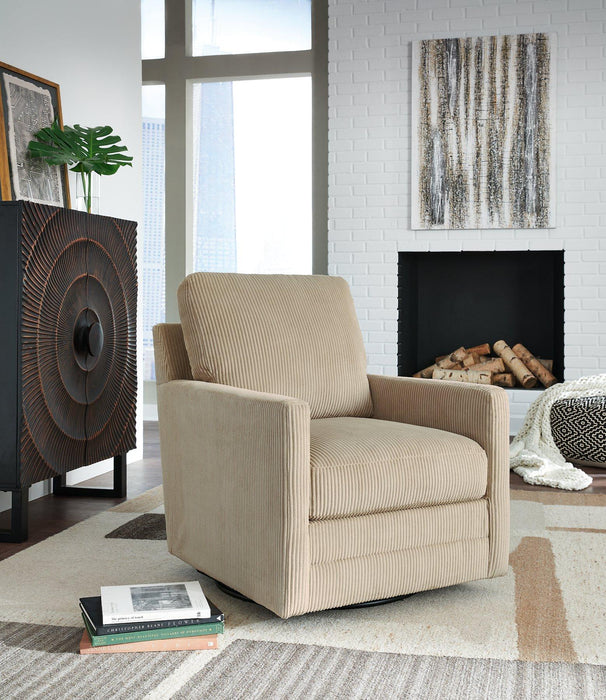 Icaman Swivel Accent Chair - Vida Furniture (Laredo,TX)