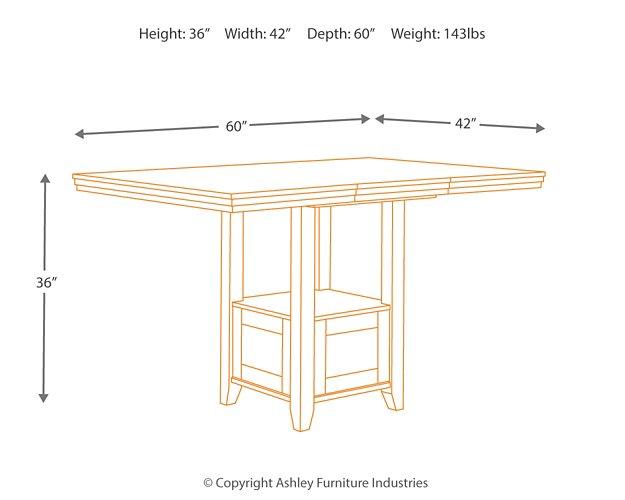 Ralene Counter Height Dining Set - Vida Furniture (Laredo,TX)