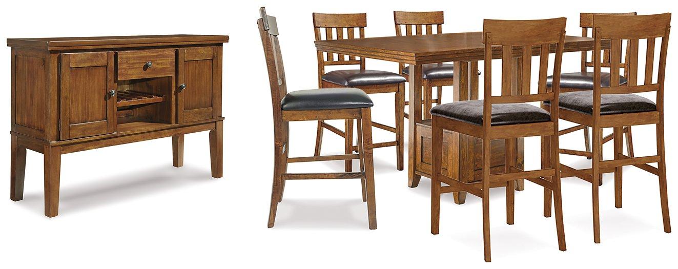 Ralene Counter Height Dining Set - Vida Furniture (Laredo,TX)