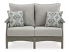 Visola Outdoor Sofa and Loveseat Set - Vida Furniture (Laredo,TX)