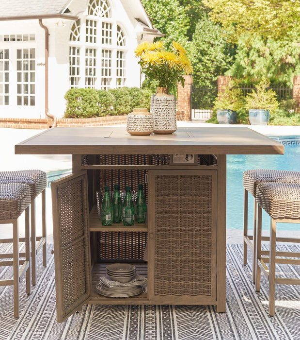 Walton Bridge Outdoor Dining Set - Vida Furniture (Laredo,TX)