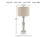 Bernadate Lamp Set - Vida Furniture (Laredo,TX)