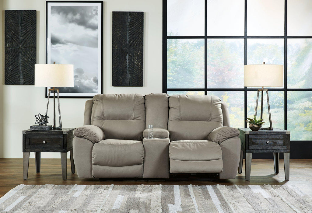 Next-Gen Gaucho Reclining Loveseat with Console - Vida Furniture (Laredo,TX)