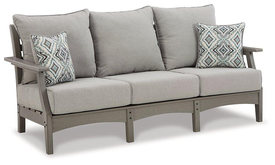 Visola Outdoor Sofa and Loveseat Set - Vida Furniture (Laredo,TX)