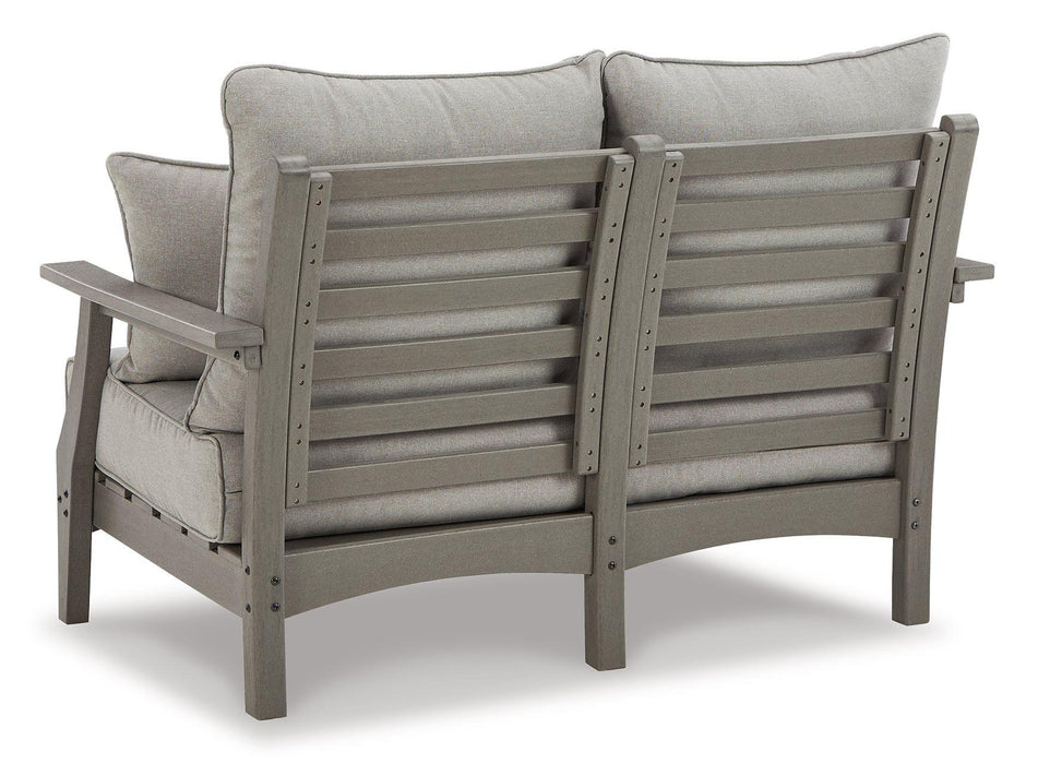 Visola Outdoor Sofa and Loveseat Set - Vida Furniture (Laredo,TX)