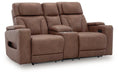Clean-Slate Power Reclining Loveseat with Console - Vida Furniture (Laredo,TX)