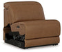 Magic Man Power Reclining Sectional with Console - Vida Furniture (Laredo,TX)