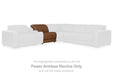 Magic Man Power Reclining Sectional with Console - Vida Furniture (Laredo,TX)