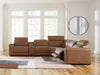 Magic Man Power Reclining Sectional with Console - Vida Furniture (Laredo,TX)