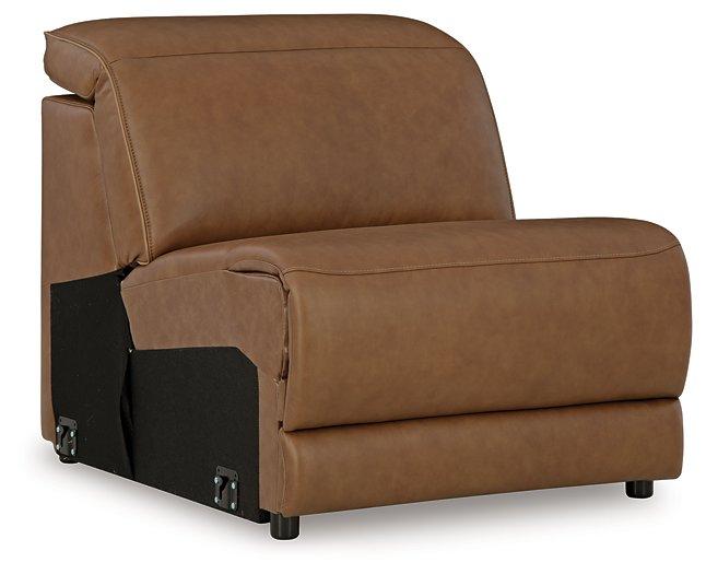 Magic Man Power Reclining Sectional with Console - Vida Furniture (Laredo,TX)