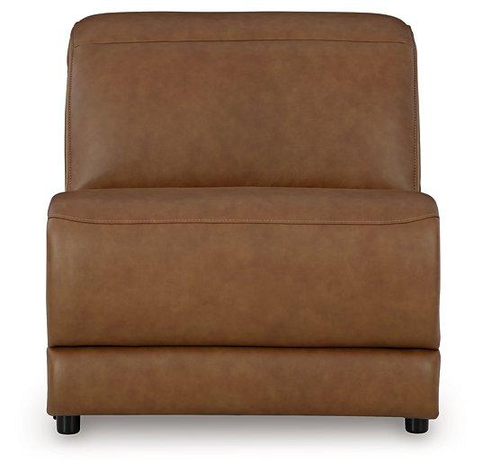 Magic Man Power Reclining Sectional with Console - Vida Furniture (Laredo,TX)
