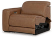 Magic Man Power Reclining Sectional Loveseat with Console - Vida Furniture (Laredo,TX)
