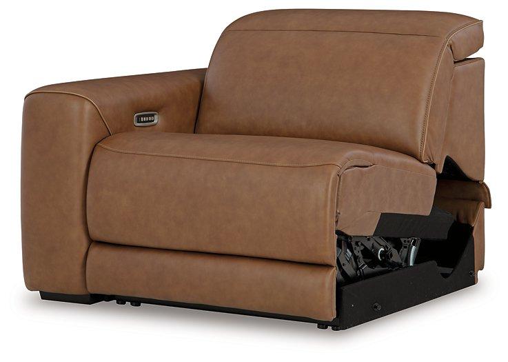 Magic Man Power Reclining Sectional Loveseat with Console - Vida Furniture (Laredo,TX)