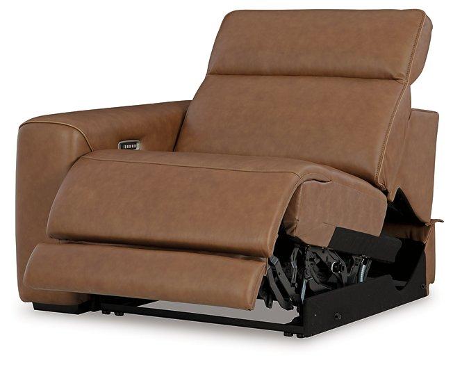 Magic Man Power Reclining Sectional with Console - Vida Furniture (Laredo,TX)