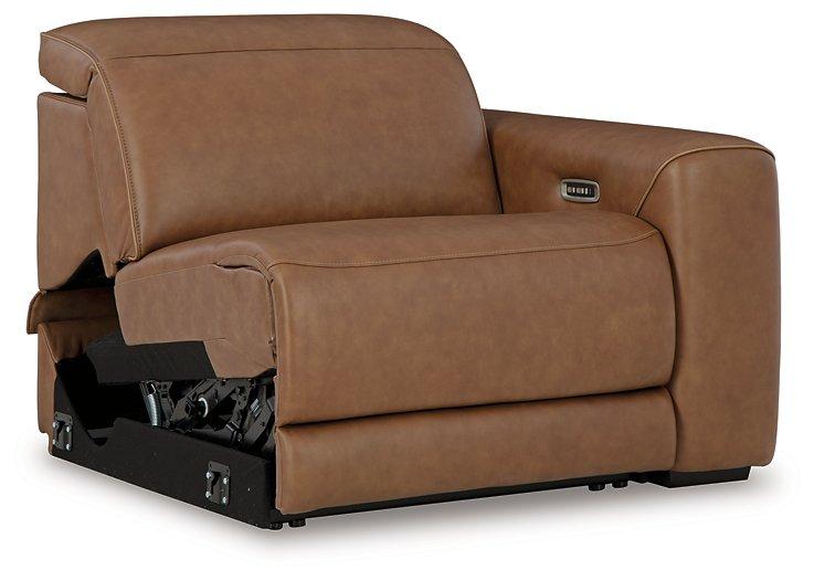 Magic Man Power Reclining Sectional Loveseat with Console - Vida Furniture (Laredo,TX)
