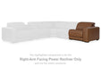 Magic Man Power Reclining Sectional Loveseat with Console - Vida Furniture (Laredo,TX)