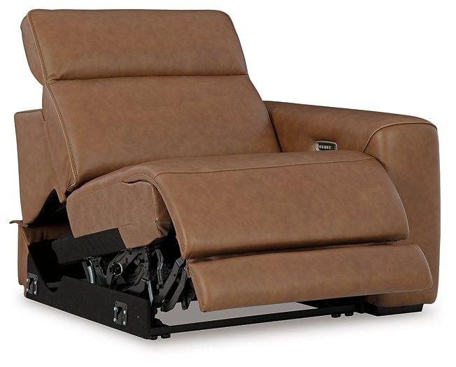 Magic Man Power Reclining Sectional Loveseat with Console - Vida Furniture (Laredo,TX)