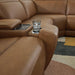 Magic Man Power Reclining Sectional with Console - Vida Furniture (Laredo,TX)