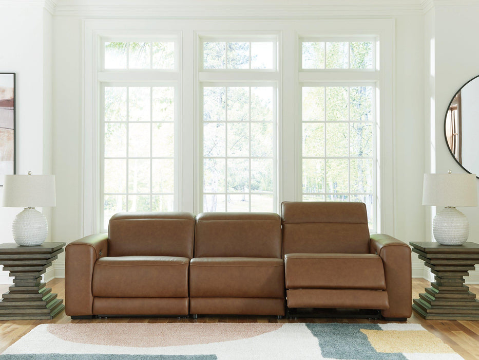 Magic Man Power Reclining Sectional Sofa - Vida Furniture (Laredo,TX)