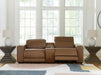 Magic Man Power Reclining Sectional Loveseat with Console - Vida Furniture (Laredo,TX)