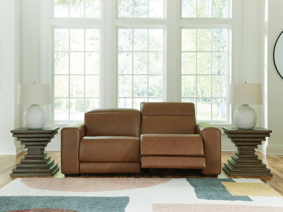 Magic Man Power Reclining Sectional Loveseat - Vida Furniture (Laredo,TX)