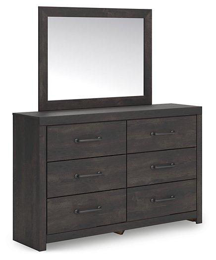 Hollivern Dresser and Mirror - Vida Furniture (Laredo,TX)