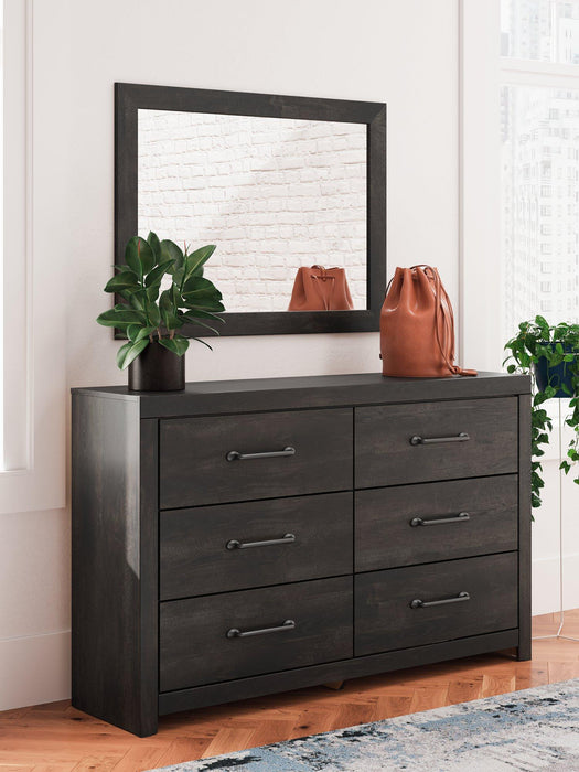Hollivern Dresser and Mirror - Vida Furniture (Laredo,TX)