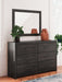 Hollivern Dresser and Mirror - Vida Furniture (Laredo,TX)