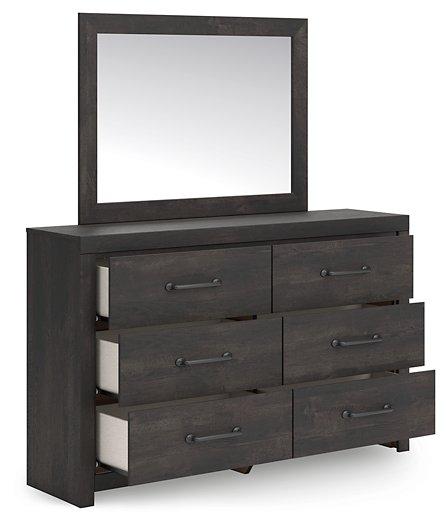 Hollivern Dresser and Mirror - Vida Furniture (Laredo,TX)
