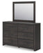 Hollivern Dresser and Mirror - Vida Furniture (Laredo,TX)