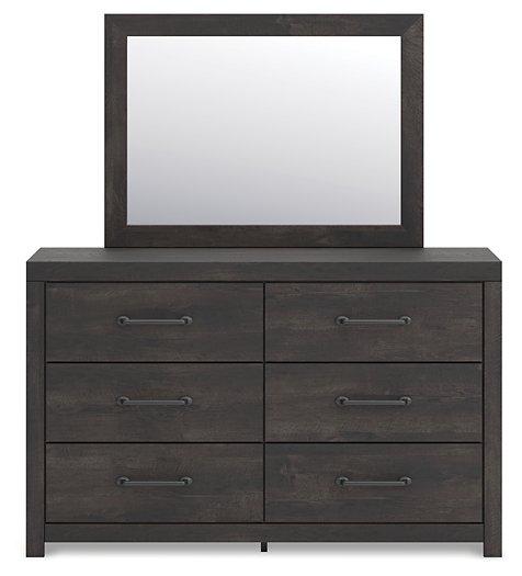 Hollivern Dresser and Mirror - Vida Furniture (Laredo,TX)