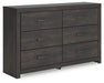 Hollivern Dresser and Mirror - Vida Furniture (Laredo,TX)
