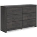 Hollivern Dresser and Mirror - Vida Furniture (Laredo,TX)